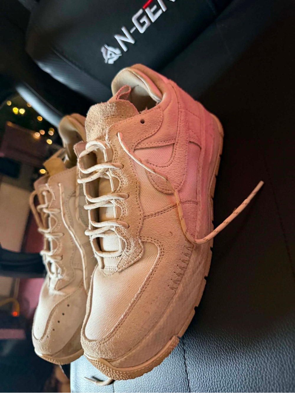 Beige Women's Casual Chunky Sneakers - Neutral Comfort